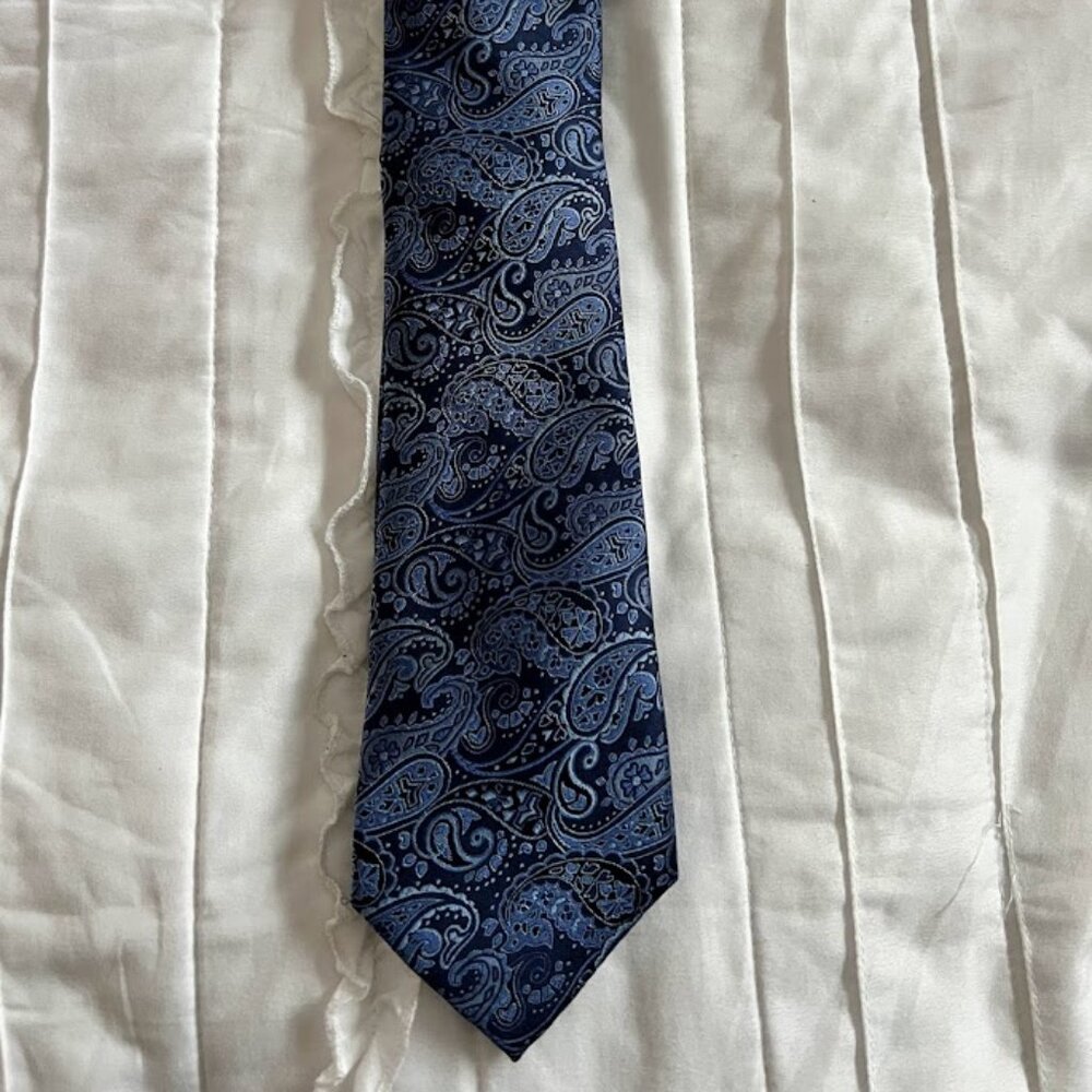 Beau Brummel SOHO Blue Paisley Tie